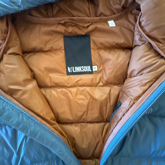 Linksoul Men's Puffer Hooded Vest - Size M - Picture 4 of 6